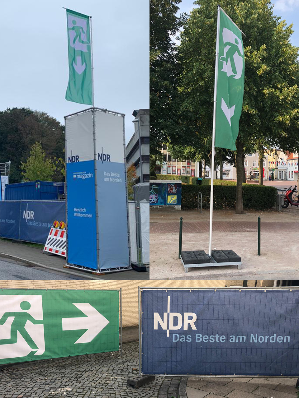 Zusatzequipment zur Ausschilderung
